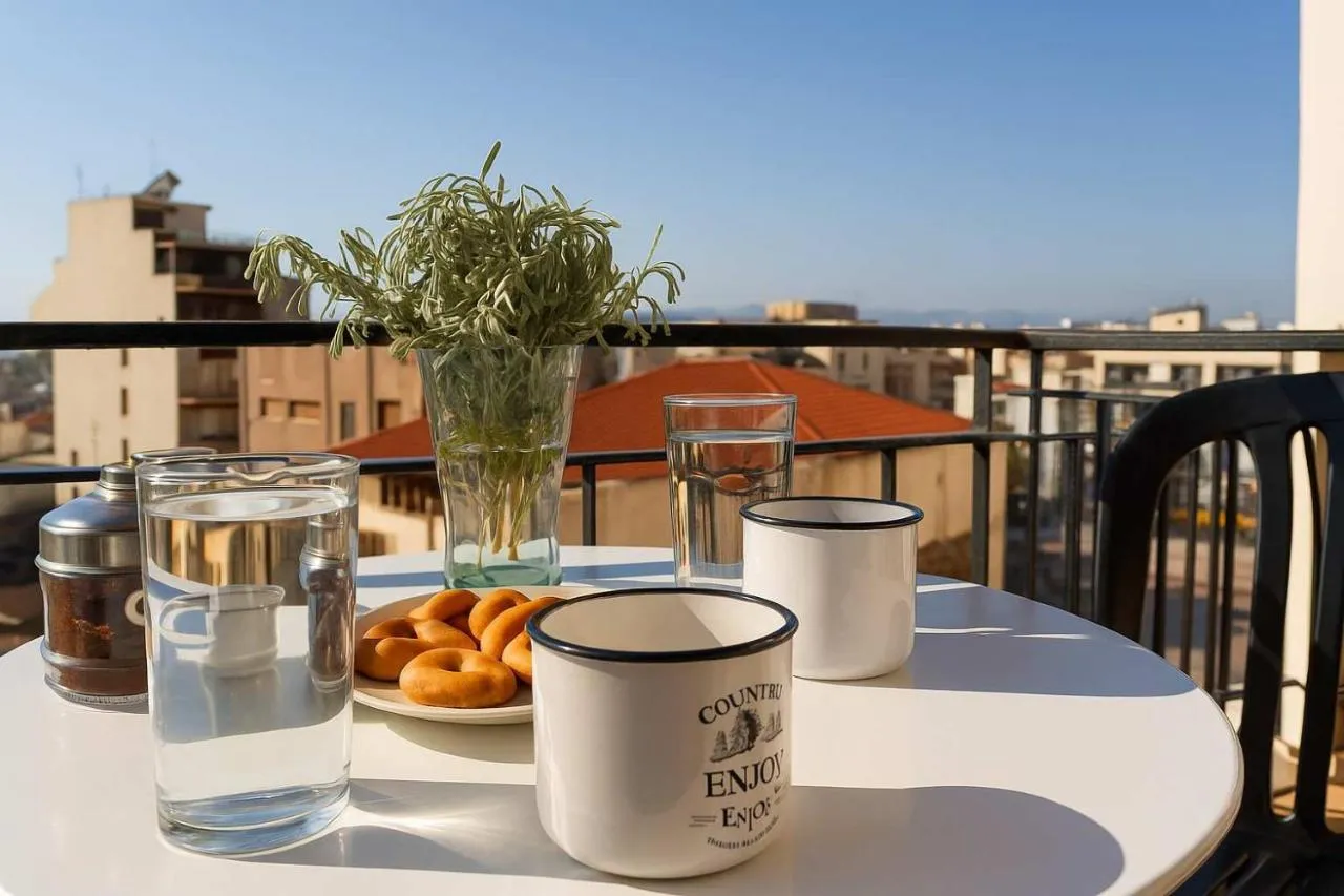 Comfy Central Square Gem With Terrace