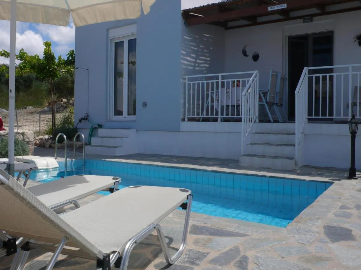 Stylish Villa In Loutra With Private Pool, Garden Near Seabeach