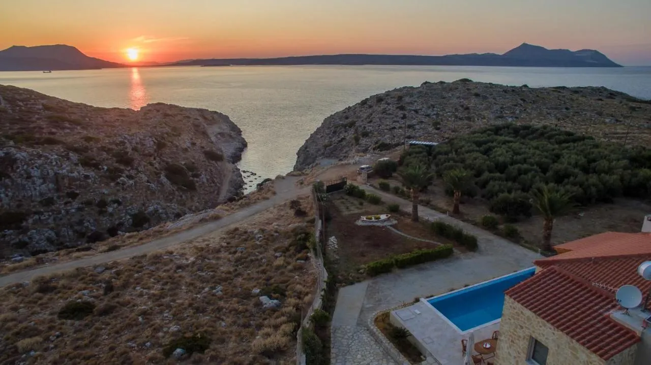 Villa Koutalas Majestic Sunsets Over The Pool